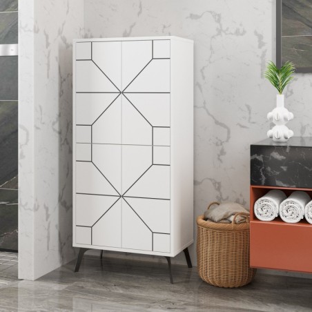 Mueble auxiliar Dune blanco