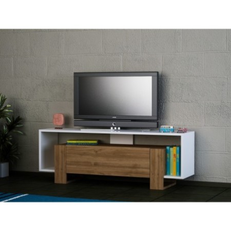 Mueble TV Mery nogal blanco - 745DCD3042