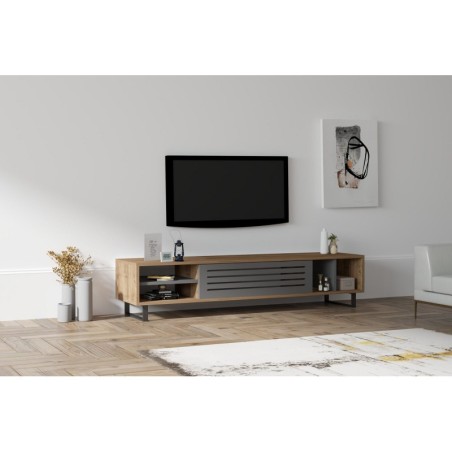 Mueble TV Eray antracita nogal