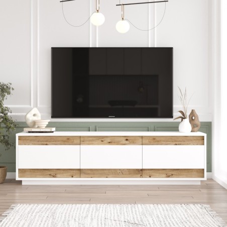 Mueble TV FR4-AW pino atlántico blanco