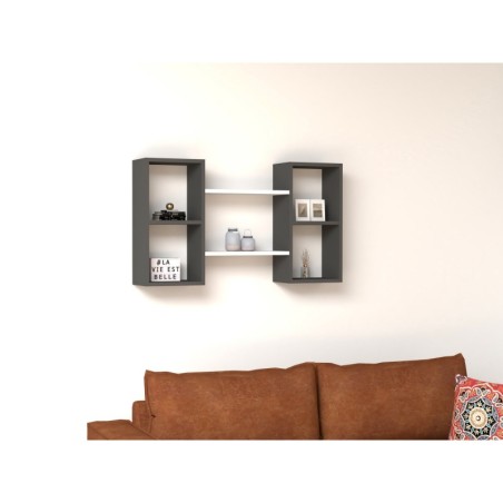 Estante de pared Bambi antracita blanco - 835PUQ1603