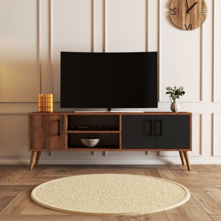 Mueble TV Exxen -1580 antracita nogal