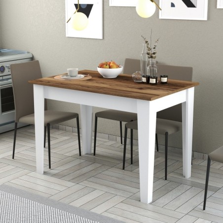 Mesa de cocina Kiev 511 blanco nogal - 845HCT2108