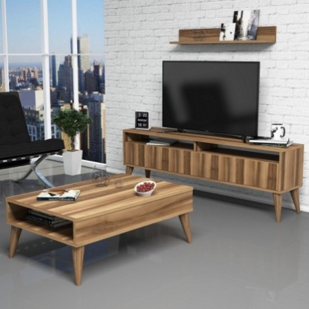 Conjunto de muebles de salón Best nogal - 845HCT5258