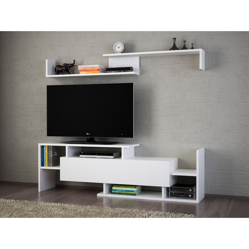 Mueble TV con estante Dream blanco - 745DCD3017