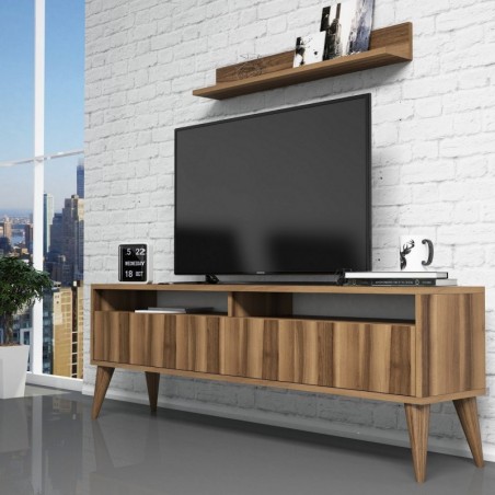 Mueble TV con estante Best nogal