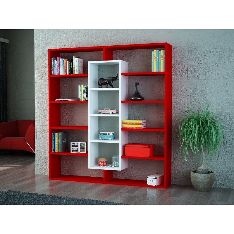 Librería Ample rojo blanco - 731WAT3607