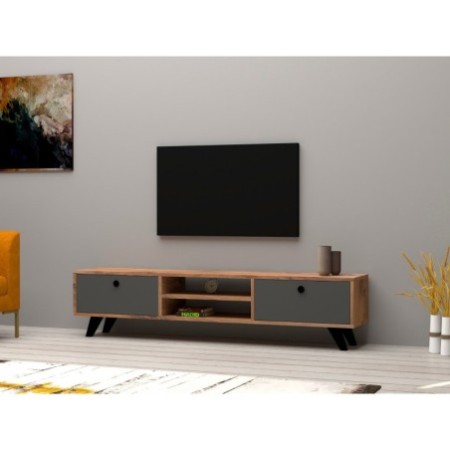 Mueble TV Tumuki pino atlántico antracita - 835PUQ3045