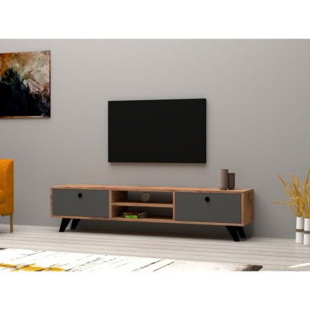 Mueble TV Tumuki pino atlántico antracita