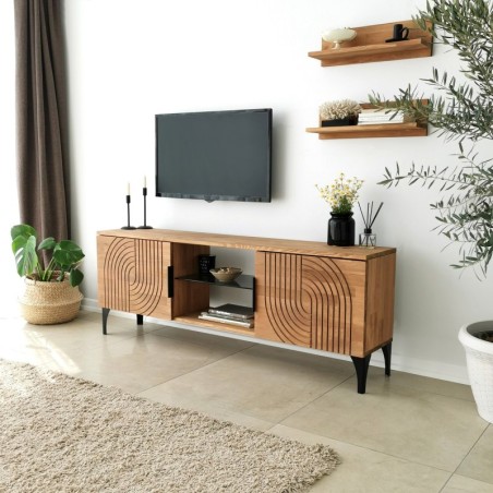 Mueble TV con estante Lidya roble - 552NOS1525