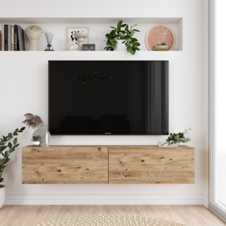 Mueble TV con estante FR10-A pino atlántico - 956LCS1673