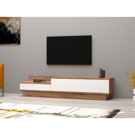 Mueble TV Barko pino atlántico blanco - 835PUQ3047