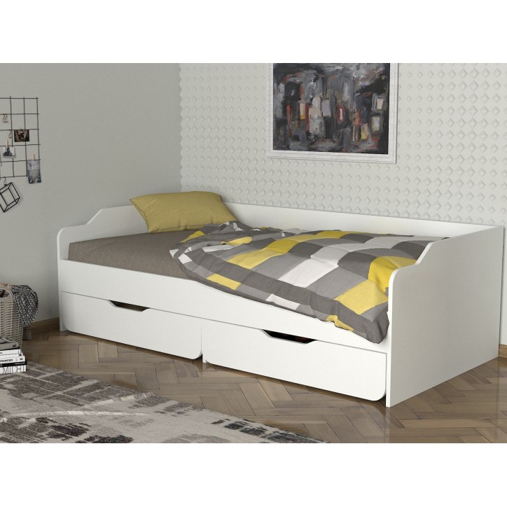 Cama individual Young blanco