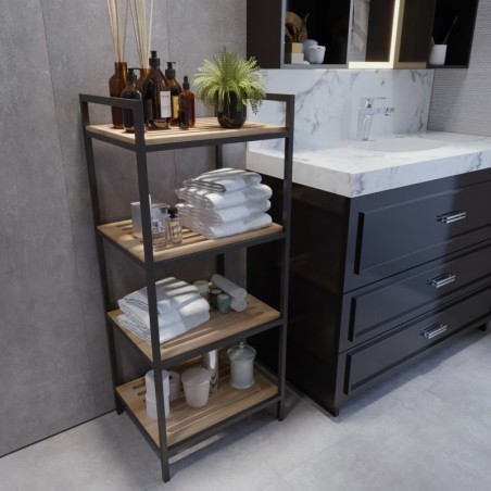 Mueble de baño Stralsund L2039 roble negro