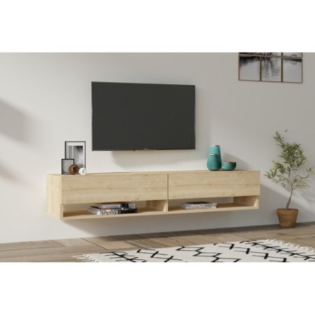 Mueble TV con estante Arges roble zafiro - 495SSE1604