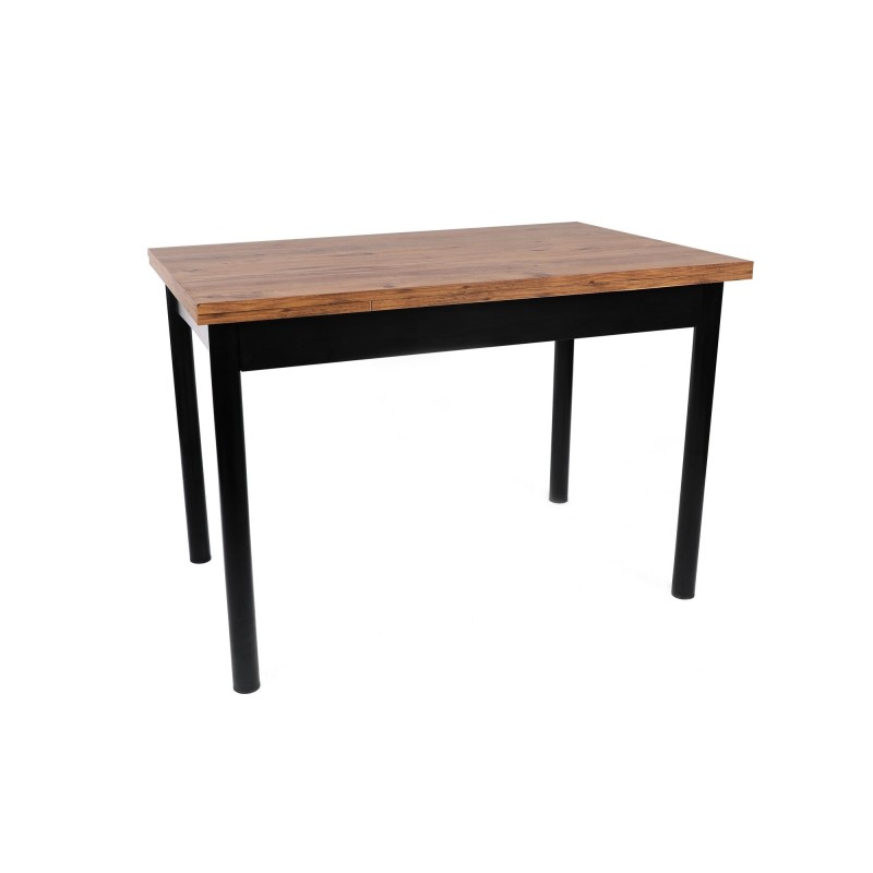 Mesa de comedor extensible Polo-1303 negro nogal - 974NMB1731