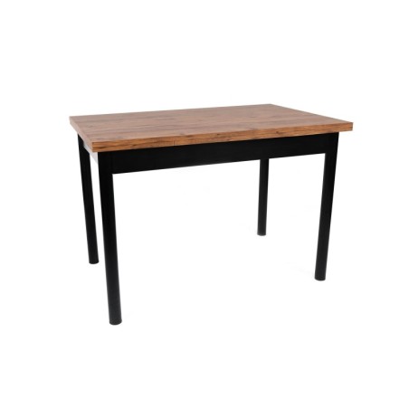 Mesa de comedor extensible Polo-1303 negro nogal