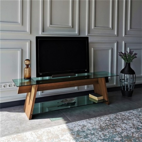 Mueble TV TV202 verde nogal