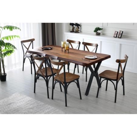 Mesa comedor Milano-1031 nogal - 974NMB1157