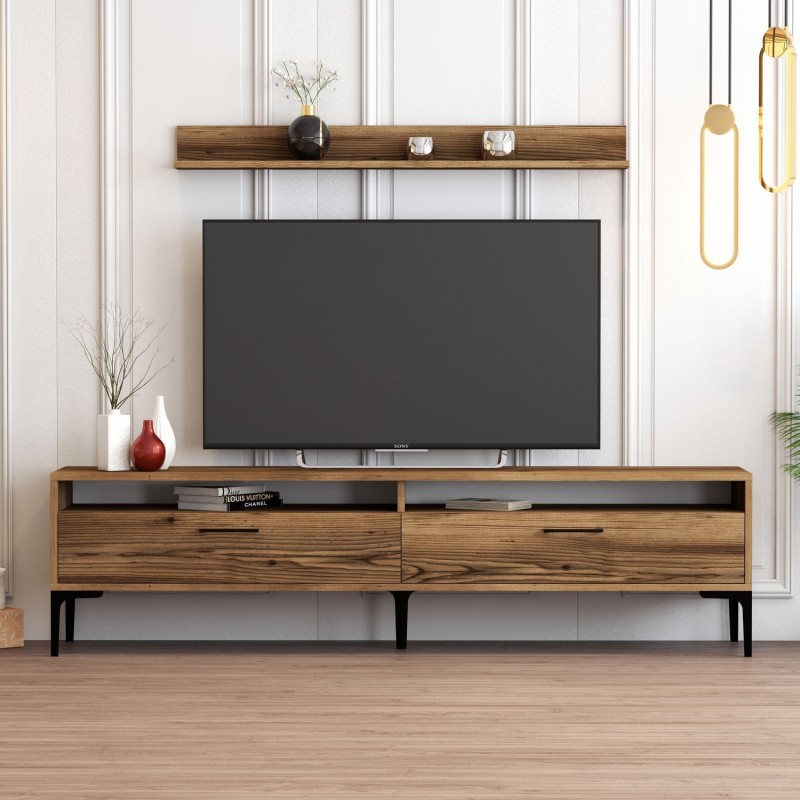 Mueble TV con estante Istanbul nogal - 845HCT3098