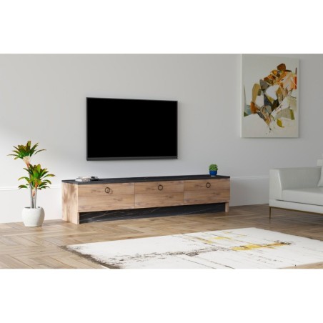 Mueble TV Pega zafiro negro