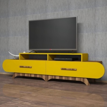 Mueble TV Flora amarillo nogal - 845HCT3032