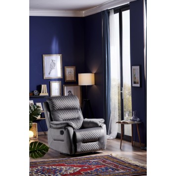 Sillón reclinable Trone gris - 480NRN2507