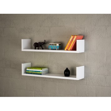 Estante de pared İris blanco - 756FRN1607