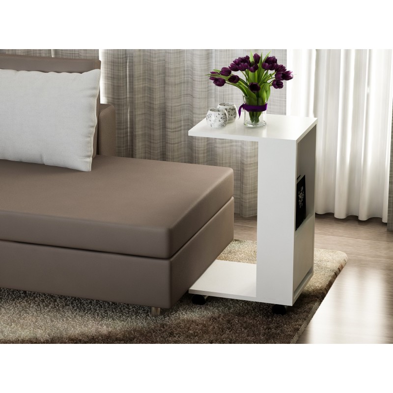 Mesa auxiliar Afitab blanco - 756FRN2808