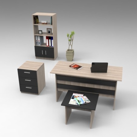 Conjunto de muebles de oficina VO11-OB roble negro