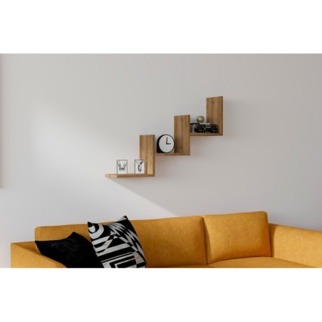 Estante de pared Mist-nogal - 835PUQ1619