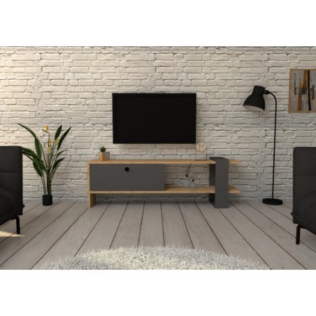 Mueble TV Yonca roble antracita - 835PUQ3064