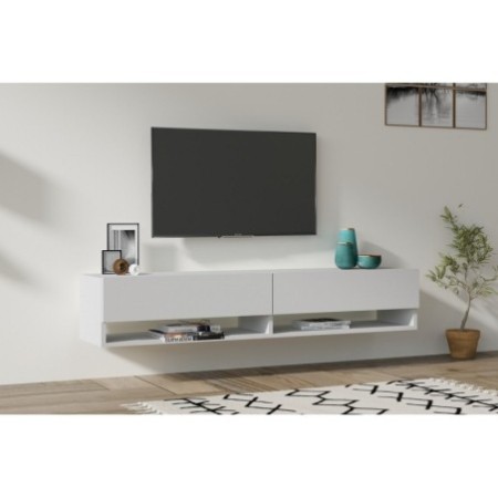 Mueble TV con estante Arges blanco - 495SSE1605