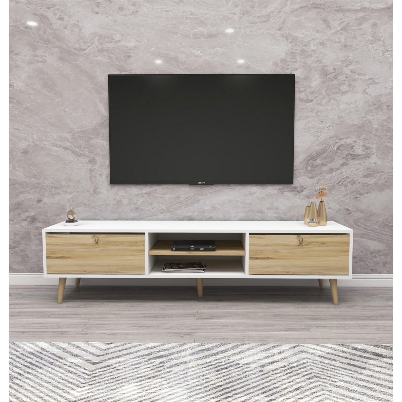 Mueble TV Kraf 180 blanco fieltro - 854KLN3076