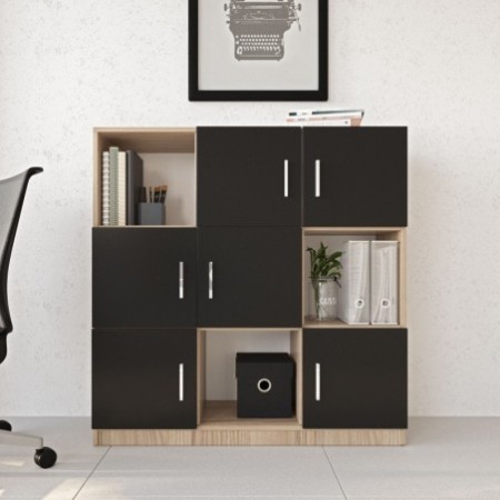 Mueble auxiliar VO7-OB roble negro - 956LCS1518