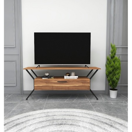 Mueble TV Tarz negro nogal