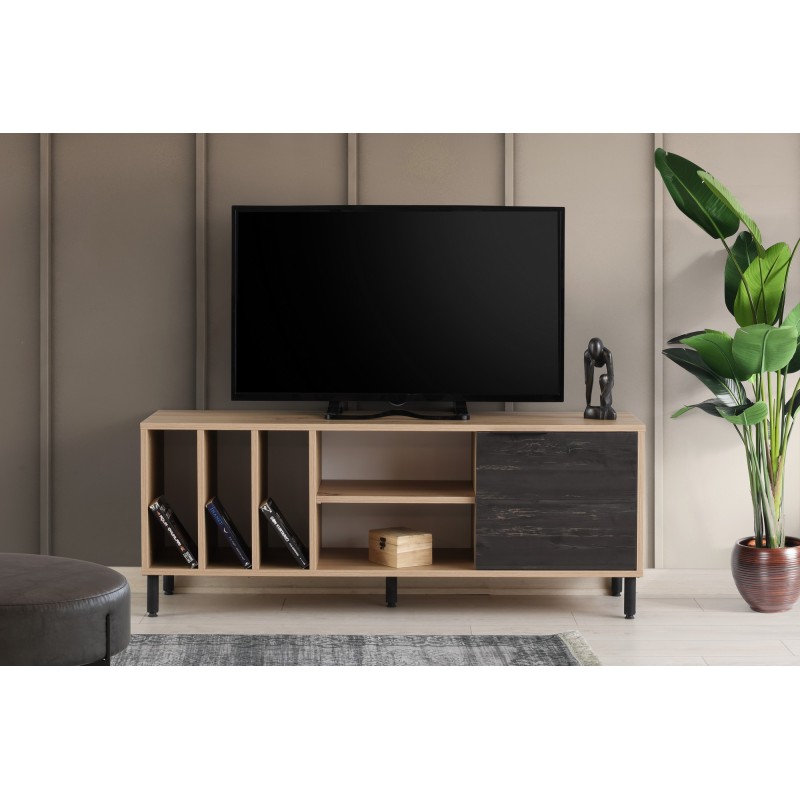 Mueble TV Casares roble marrón oscuro - 854KLN3042