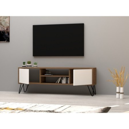 Mueble TV Eva blanco nogal - 835PUQ3060