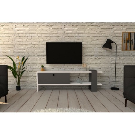 Mueble TV Funda antracita blanco - 835PUQ3029