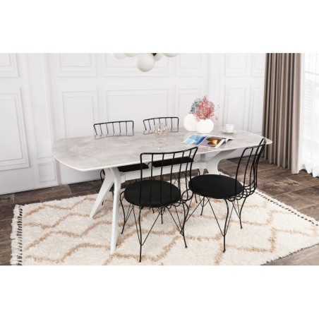 Mesa comedor Ares 1042 blanco - 974NMB1502