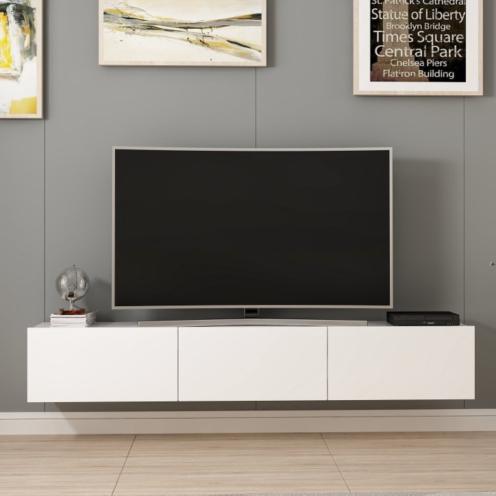 Mueble TV con estante Rigel-nogal