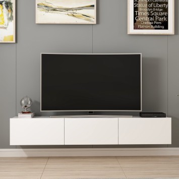 Mueble TV con estante Rigel-nogal - 506MNR1101