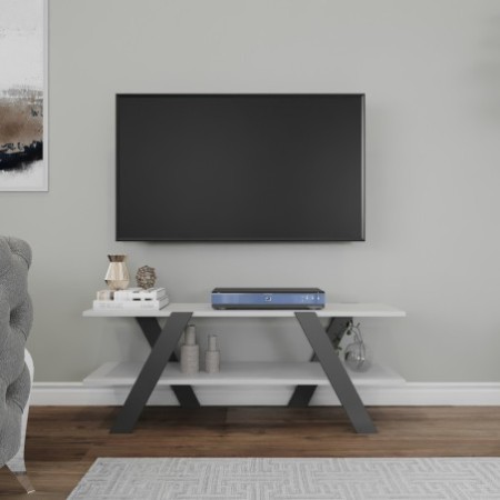 Mueble TV April gris blanco - 854KLN3023