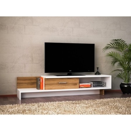 Mueble TV Wrap nogal blanco - 731WAT3048