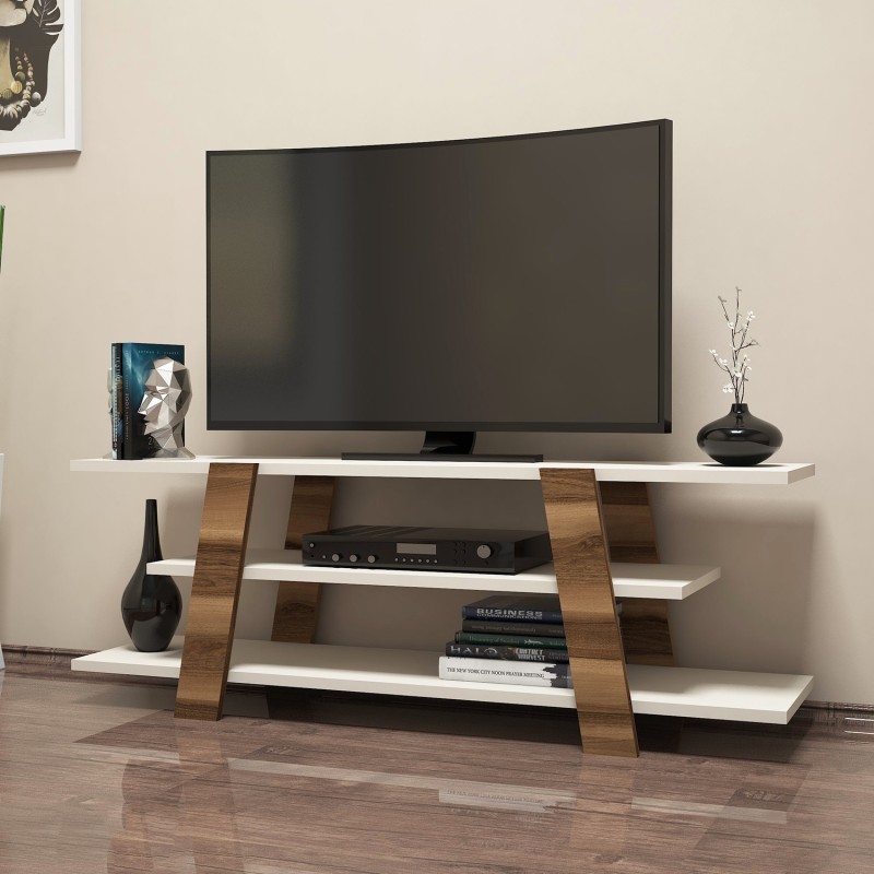 Mueble TV Flower crema nogal - 845HCT3039