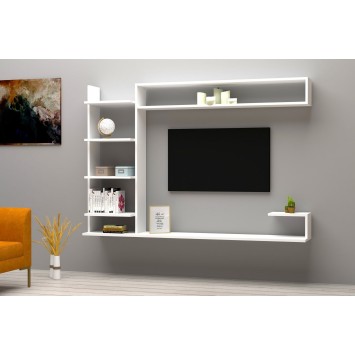 Mueble TV con estante Noble blanco - 835PUQ3062