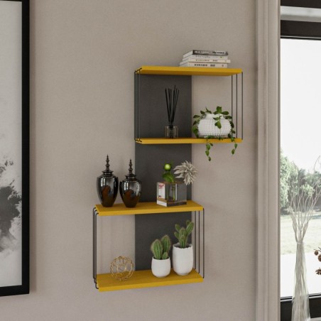 Estante de pared Destan amarillo - 854KLN1731