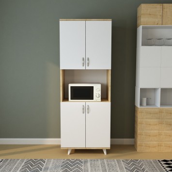 Mueble auxiliar Selin-L1193 roble blanco - 285LCV1195