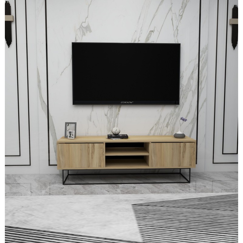 Mueble TV Escape 140 negro fieltro - 854KLN3068