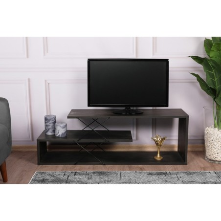 Mueble TV Zig Zag marron oscuro - 854KLN3061